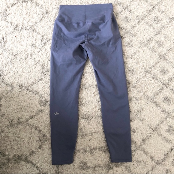 Alo Yoga 7/8 High-Waist Airbrush Legging Infinity Blue S - Picture 10 of 11